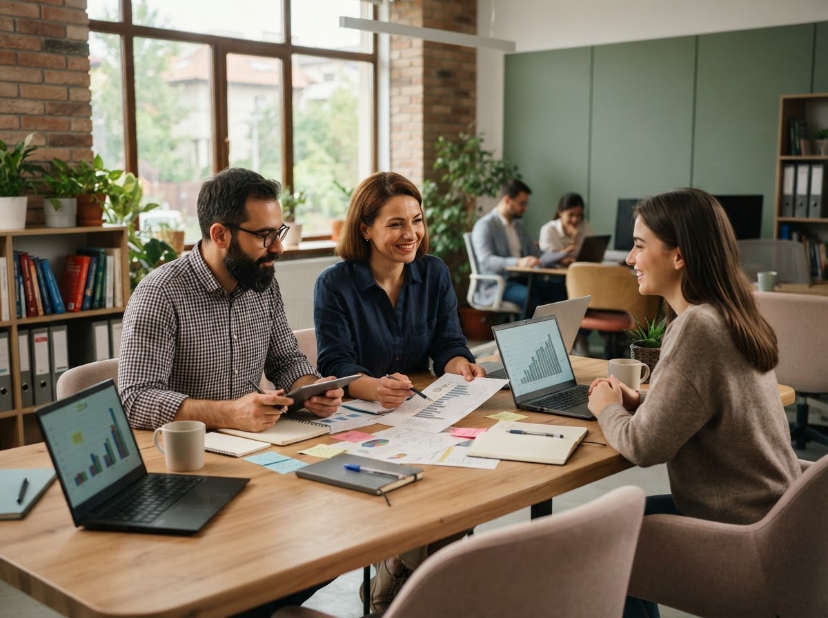 Prime Worthariance — echipă analizând modele de date financiare pentru recomandări personalizate